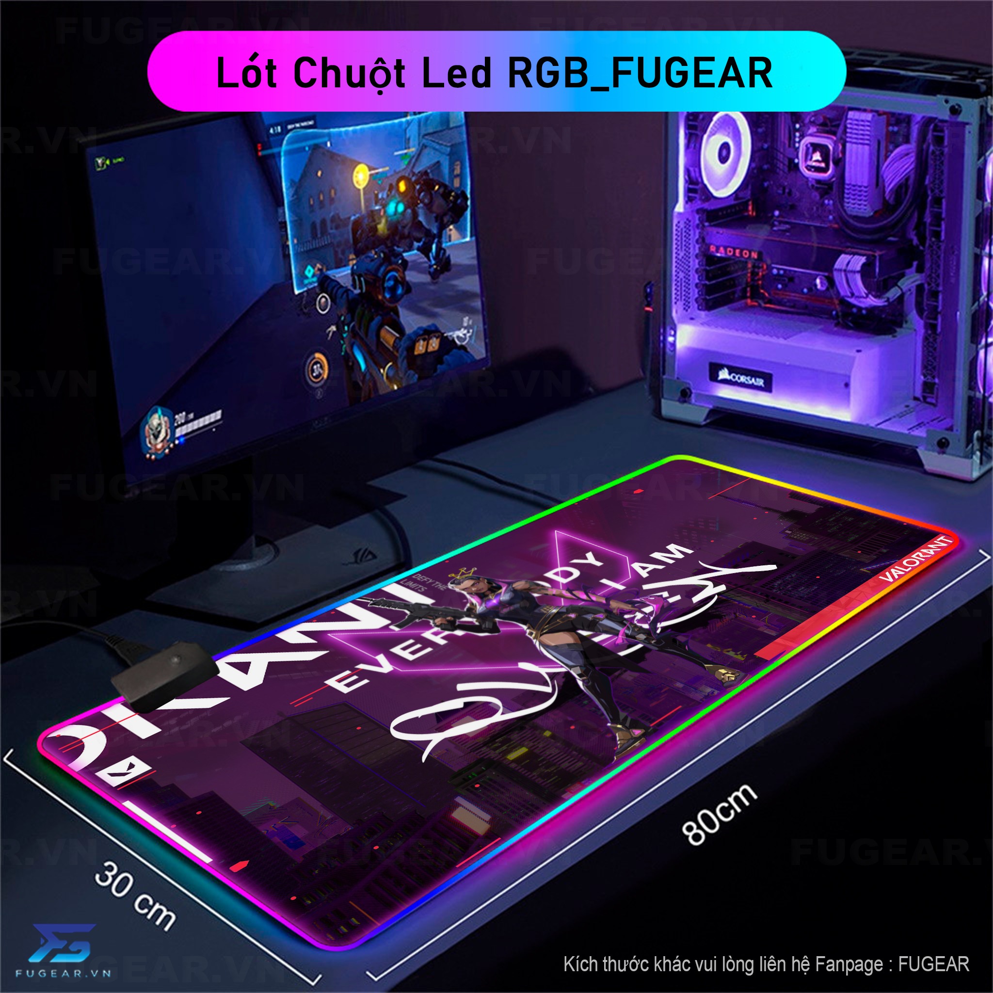 Pad chuột RGB P43