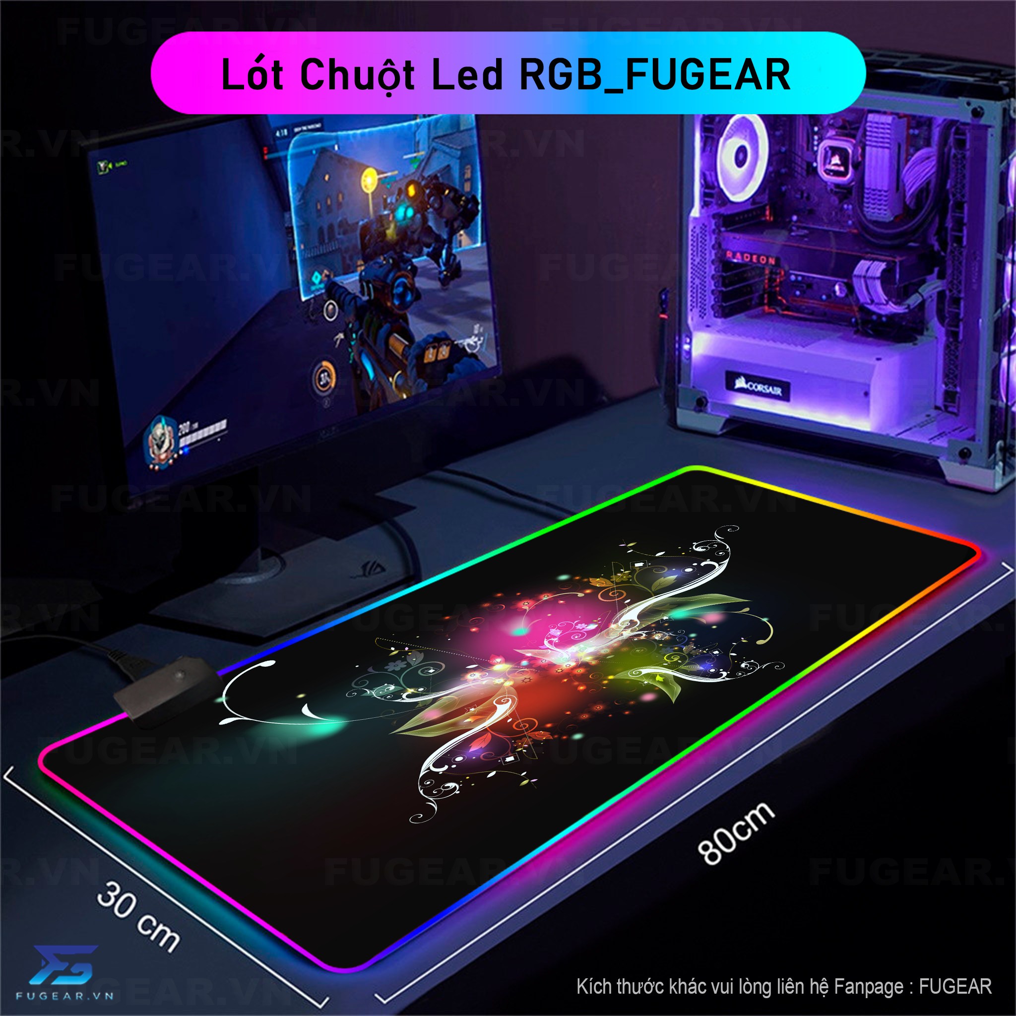 Pad chuột RGB P54