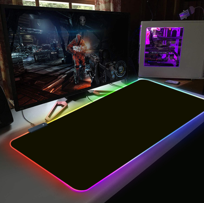 Pad Chuột Led RGB Black